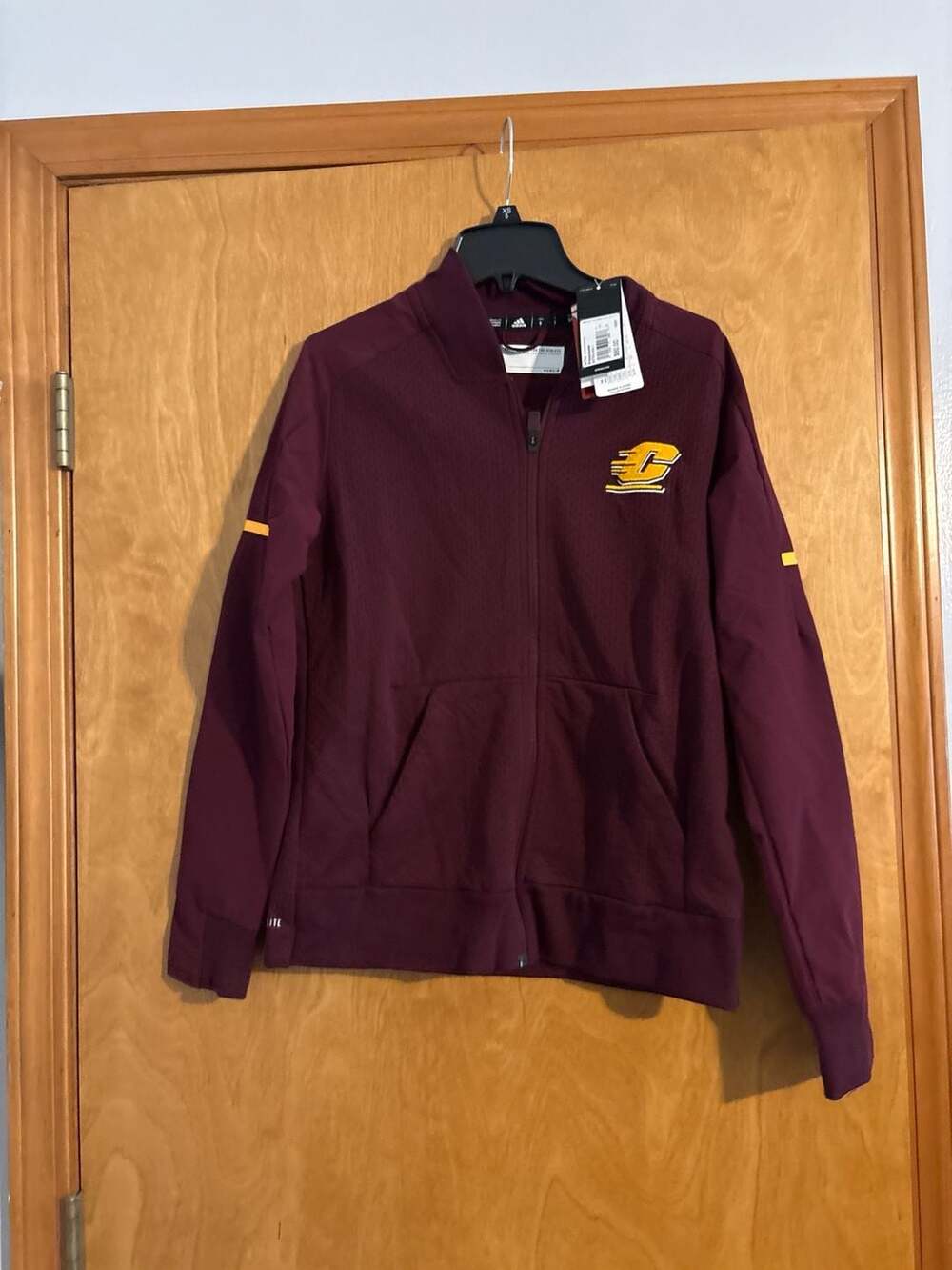 Adidas Women's Central Michigan University Squad Bomber Jacket, Size S